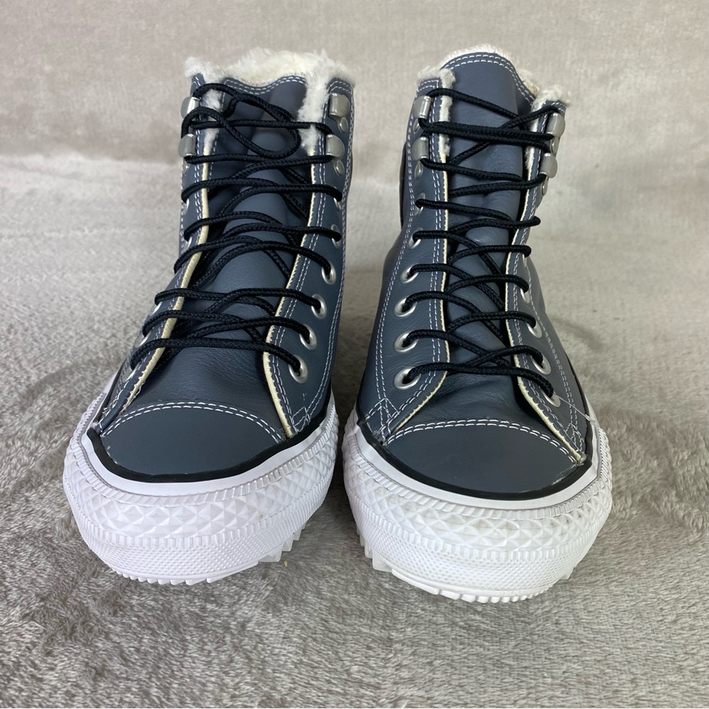 Converse Chuck Taylor City Hiker Lined Hi Shoes Men 7 Women 9 Gray Leather NEW - Picture 5 of 10